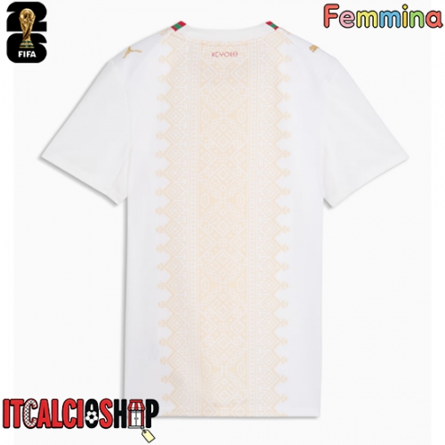 Marocco Seconda Maglia Femmina Mondiali 2026 Manica Corta